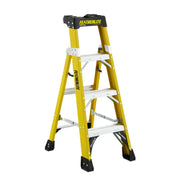 FEATHERLITE 6904 - 4' EXTRA-HEAVY DUTY FIBERGLASS STEPLADDER FEATHERLITE