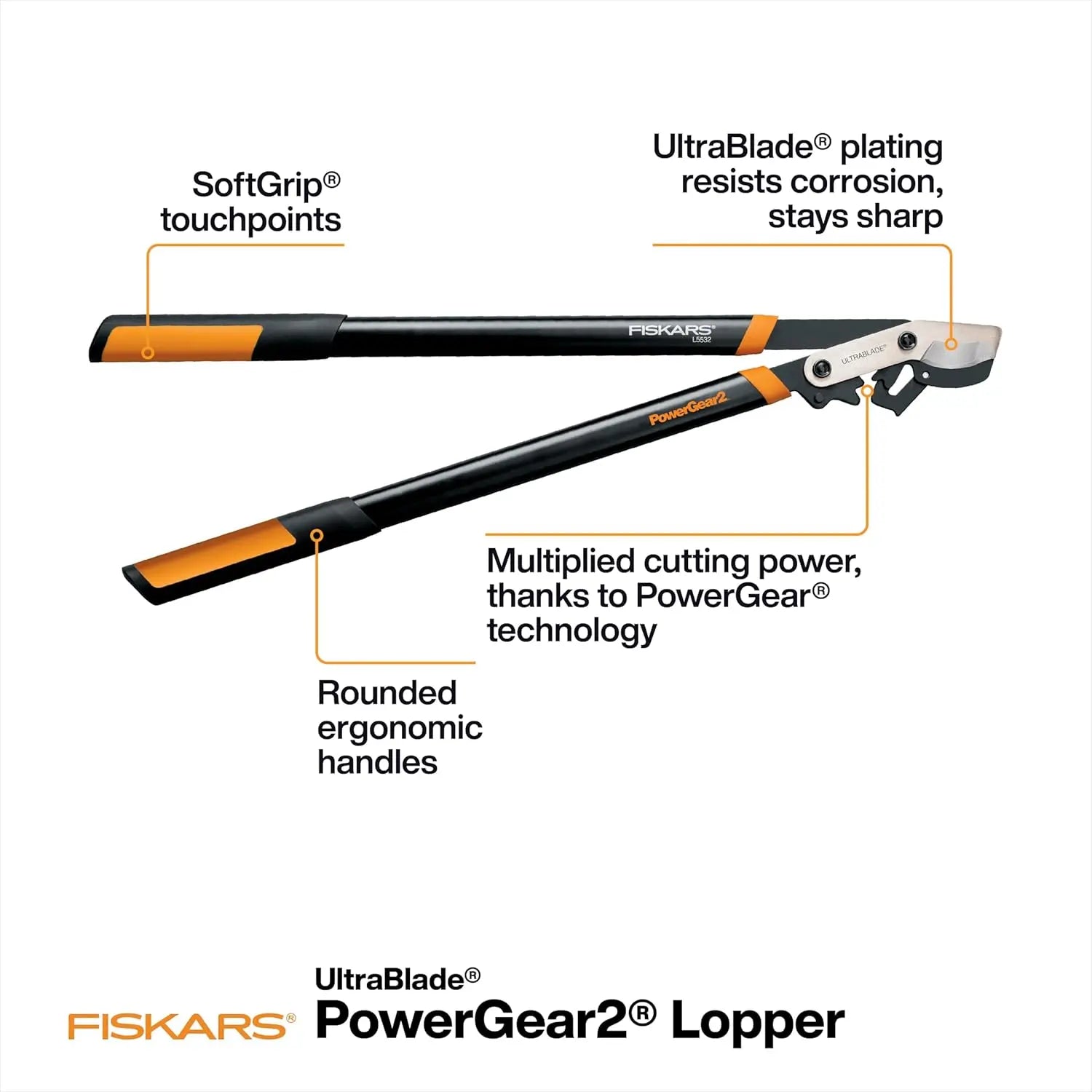FISKARS FSK394801 - 32" PowerGear2 Lopper FISKARS