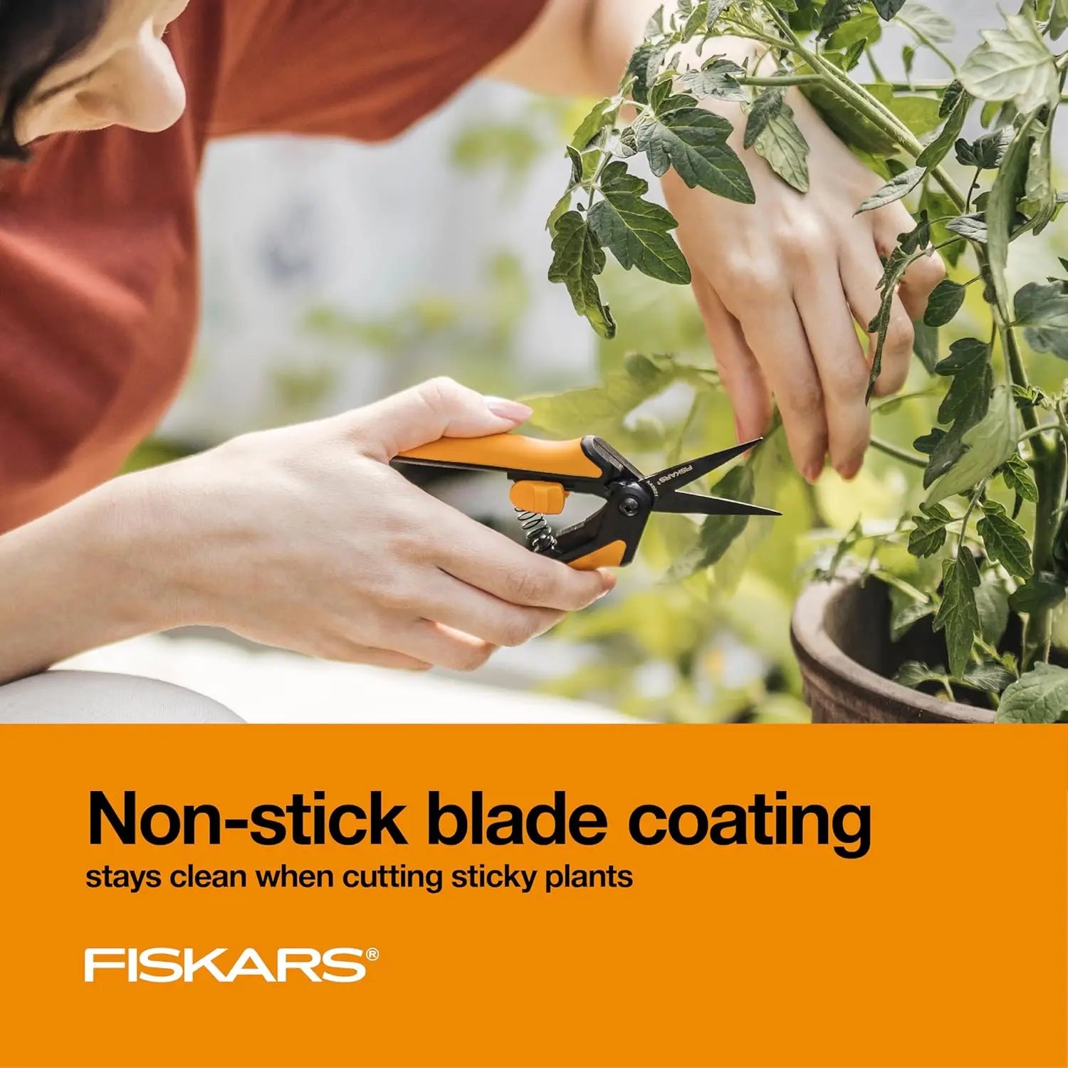 FISKARS 399241 - Non-stick Micro-Tip® Pruning Snips FISKARS