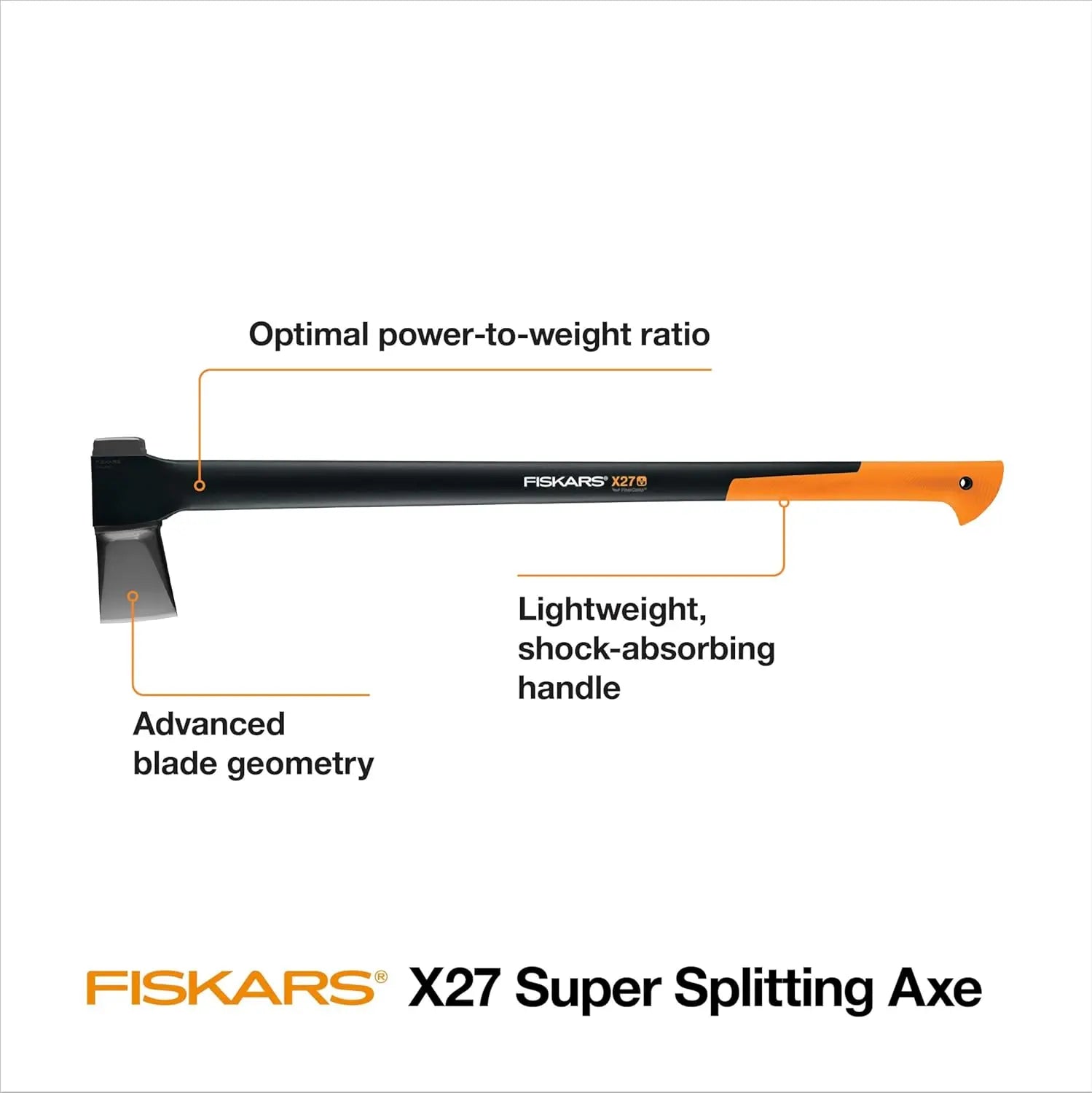FISKARS FSK378841 - Splitting Steel Axe X27 - 36" FISKARS
