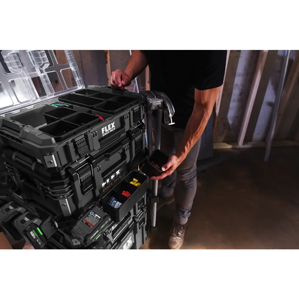 FLEX FSM1101-3 - STACK PACK™ 3-PC. STORAGE SYSTEM - Wise Line Tools