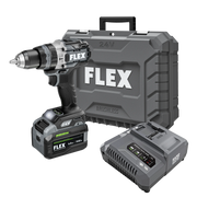 FLEX FX1271T-1H - 1/2" 2-SPEED HAMMER DRILL WITH TURBO MODE STACKED LITHIUM KIT - Wise Line Tools