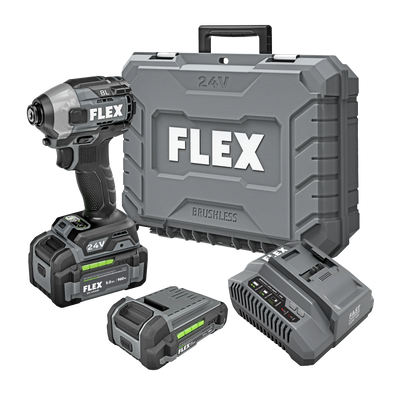 FLEX FX1371A-2B - VISSEUSE À CHOCS HEXAGONALE À ÉJECTION RAPIDE 1/4" AVEC KIT MULTI-MODE