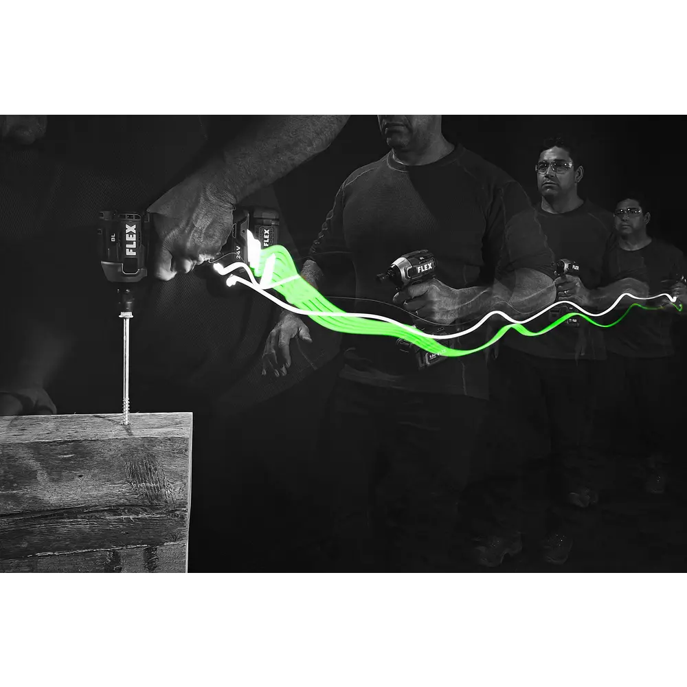 FLEX FX1371A-2B - 1/4" QUICK EJECT HEX IMPACT DRIVER WITH MULTI-MODE KIT - Wise Line Tools