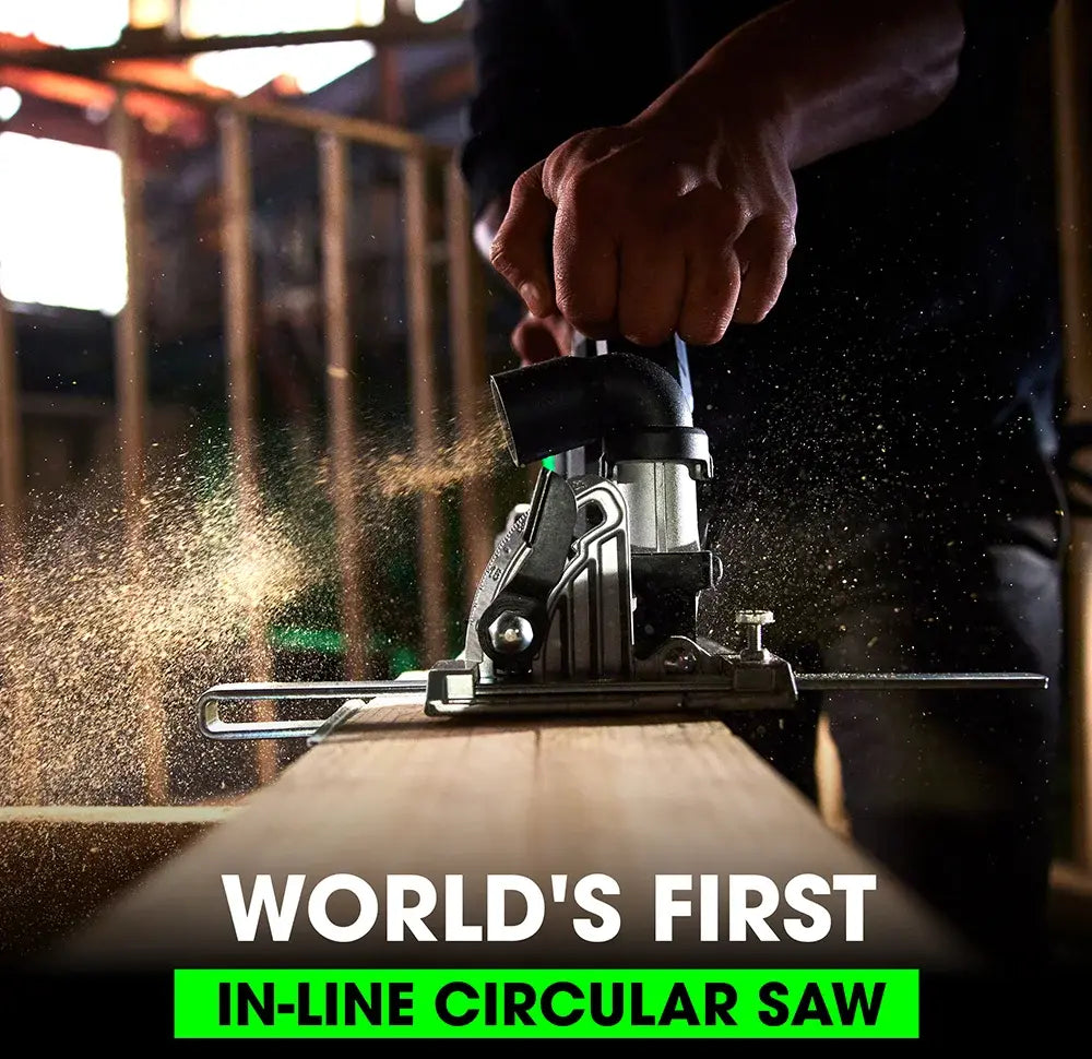 FLEX FX2131A-1C - 24V 6-1/2" In-Line Circular Saw Kit FLEX