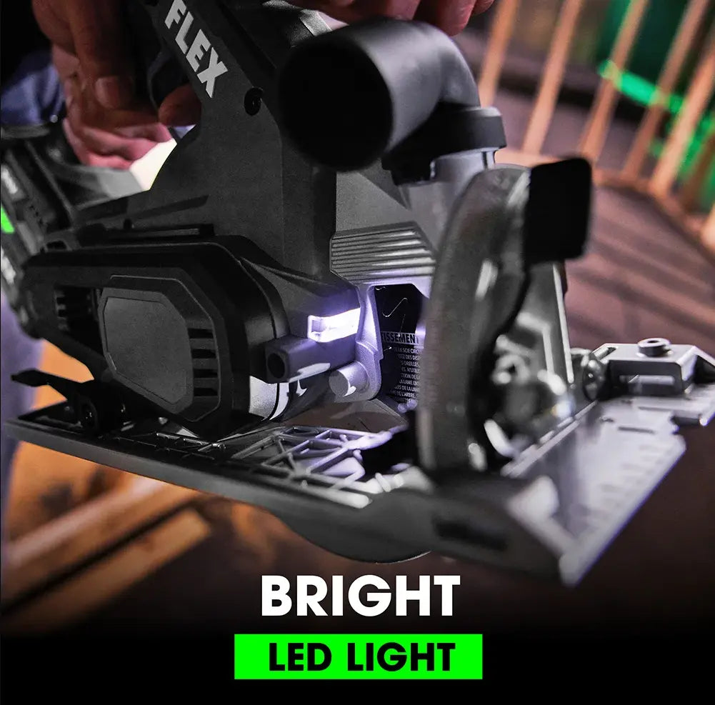 FLEX FX2131A-1C - 24V 6-1/2" In-Line Circular Saw Kit FLEX