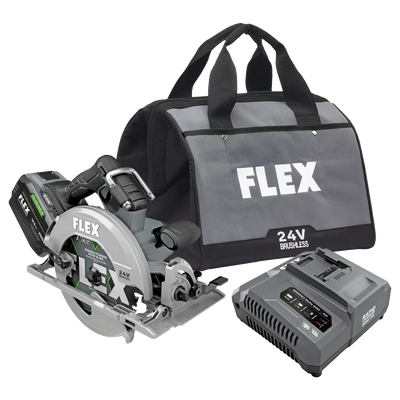 FLEX FX2141-1J - SCIE CIRCULAIRE 7-1/4" ENSEMBLE DE BLOCS DE LITHIUM EMPILÉS