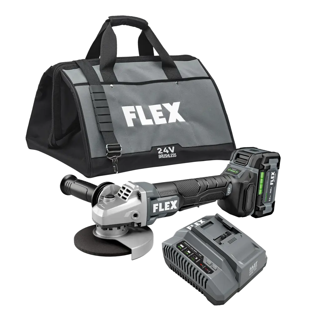 FLEX FX3171A-1C - 5" VARIABLE SPEED ANGLE GRINDER WITH PADDLE SWITCH KIT - Wise Line Tools