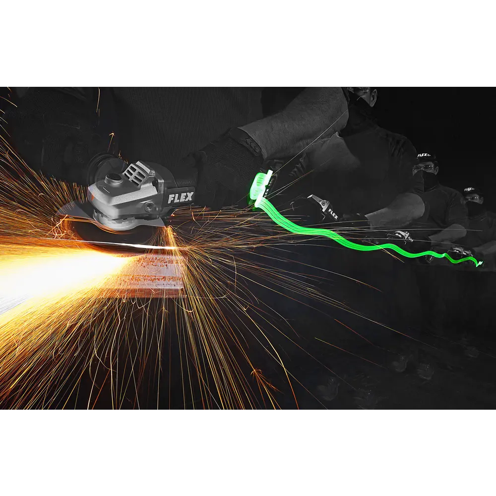 FLEX FX3171A-1C - 5" VARIABLE SPEED ANGLE GRINDER WITH PADDLE SWITCH KIT - Wise Line Tools