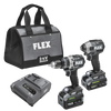 FLEX FXM202-2G – Bohrhammer mit Turbomodus und Schnellauswurf-Schlagschrauber, stapelbares Lithium-Kit