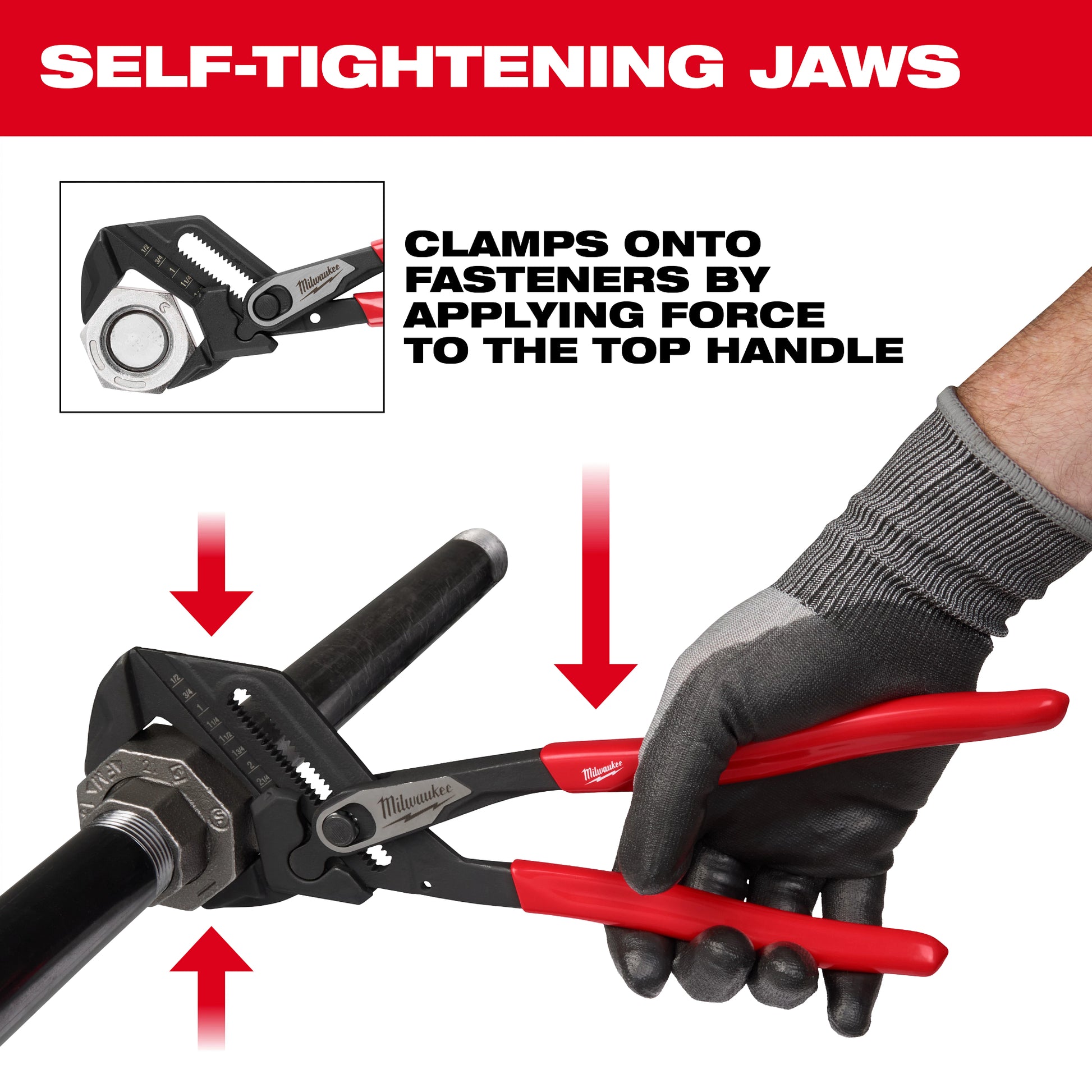 Milwaukee Pliers Wrench Quick Adjust Feature