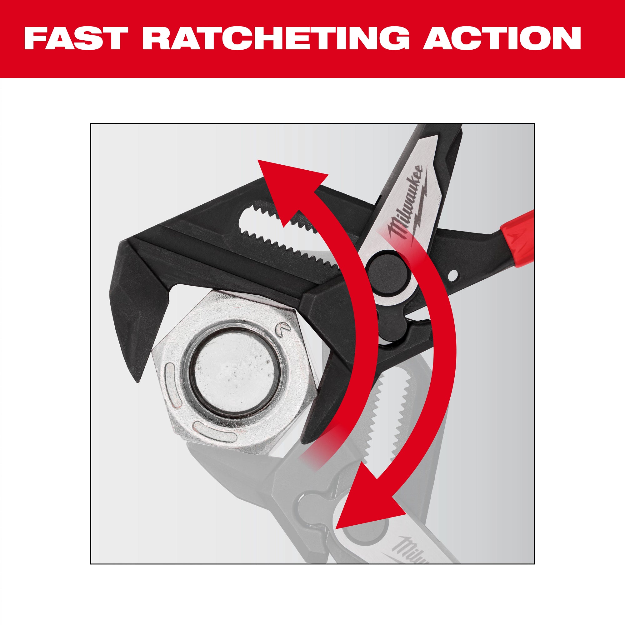 Milwaukee 5-inch Pliers Wrench Feature - Quick Adjust