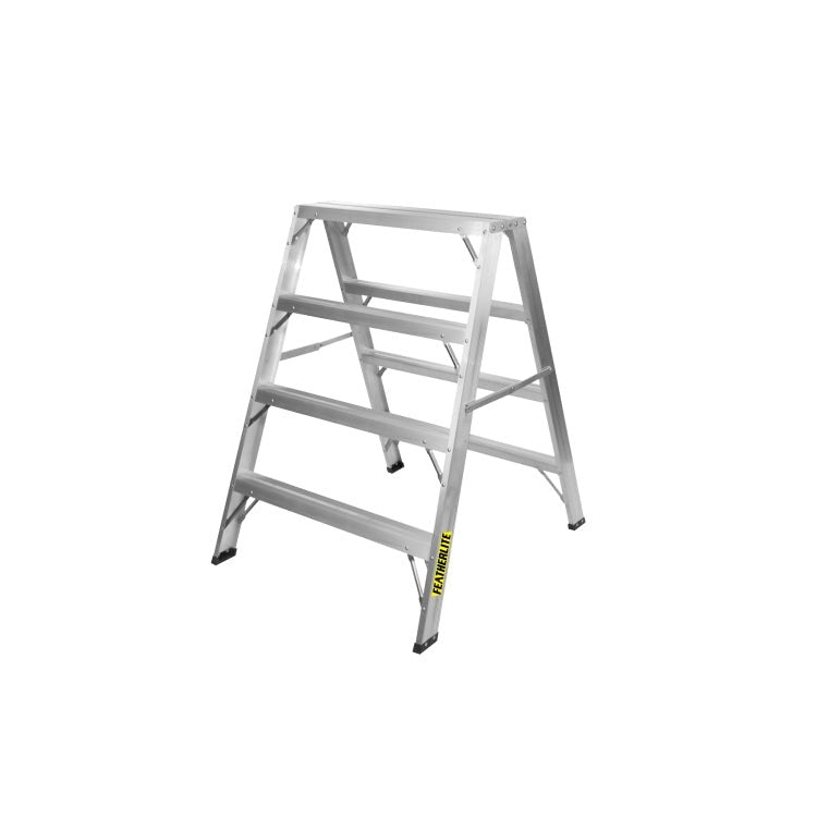 FeatherLite 3704 - 4 Step Ladder - Wise Line Tools