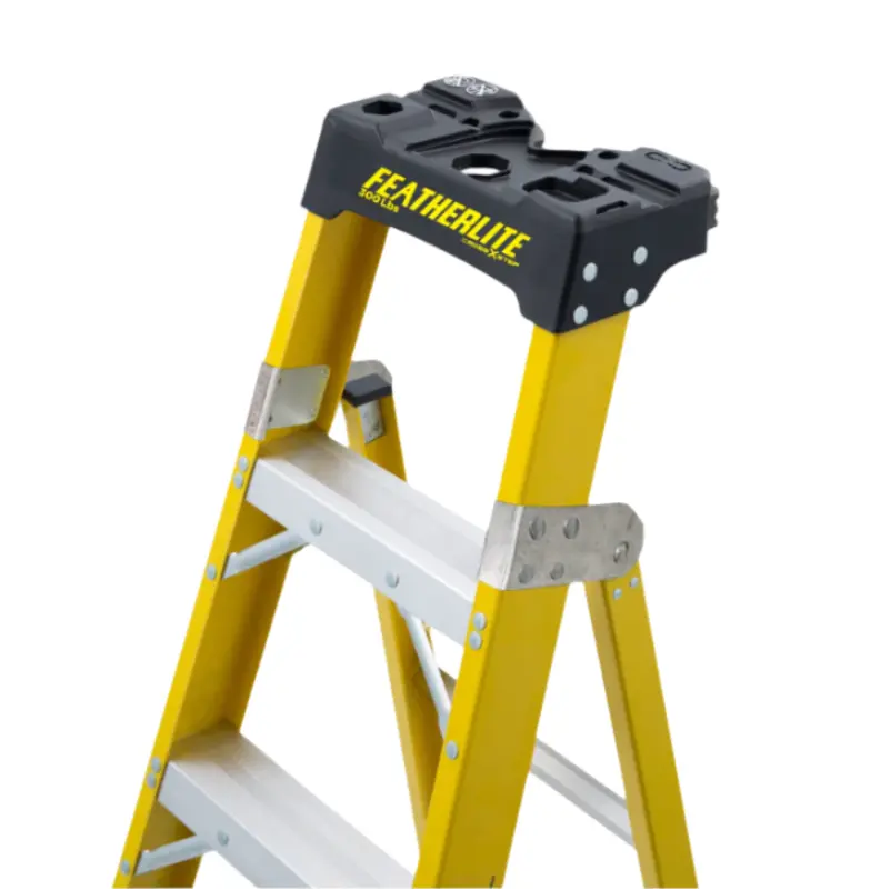 FeatherLite FXS6908 - 8' EXTRA-HEAVY DUTY FIBERGLASS CROSS STEP FEATHERLITE