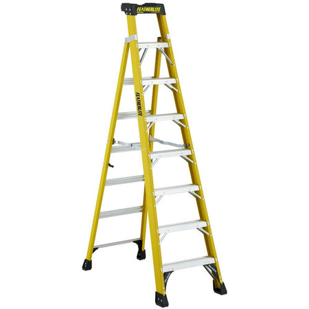 FeatherLite FXS6908 8' EXTRA-HEAVY DUTY FIBERGLASS CROSS STEP - Wise Line Tools