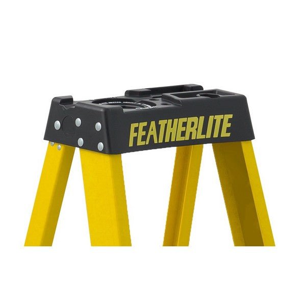 Featherlight   6908    8' Fiberglass Step Ladder - Wise Line Tools