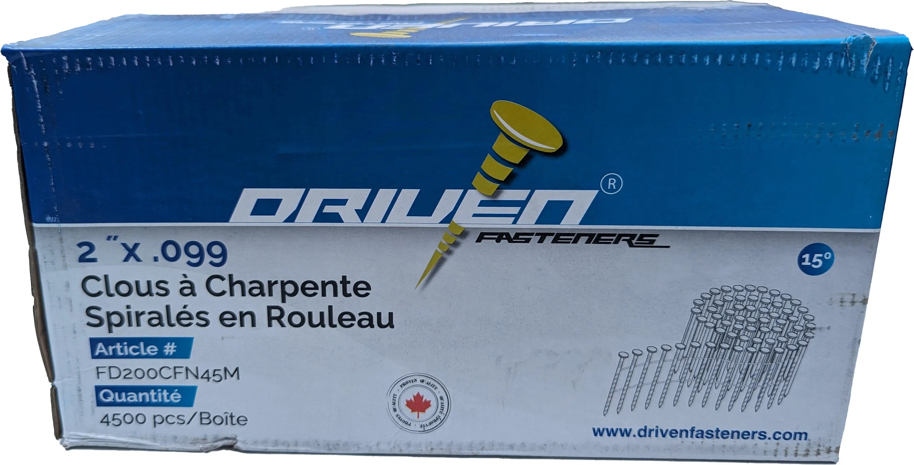 Five Dimensions - FDC2-4.5M -  Spiral Shank Coil Nails .099 (4.5M) FIVE DIMENSIONS