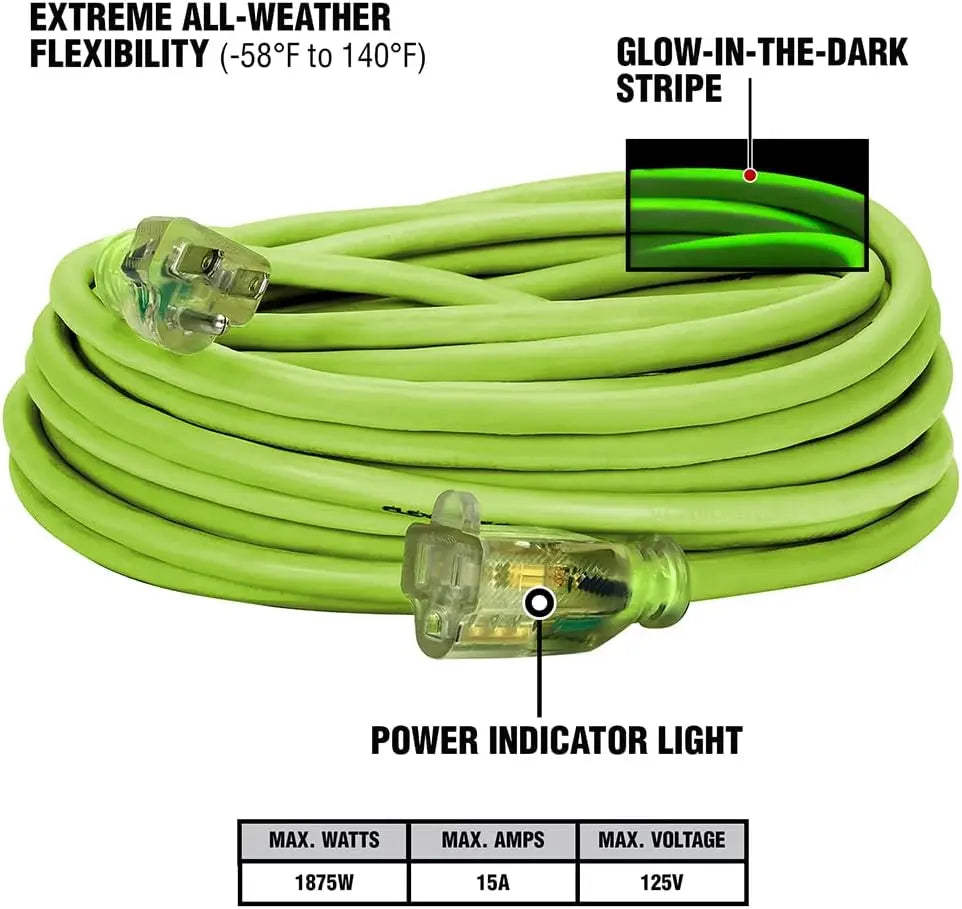Flexzilla FZ512730 - Pro Extension Cord, 14/3, 50' FLEXZILLA