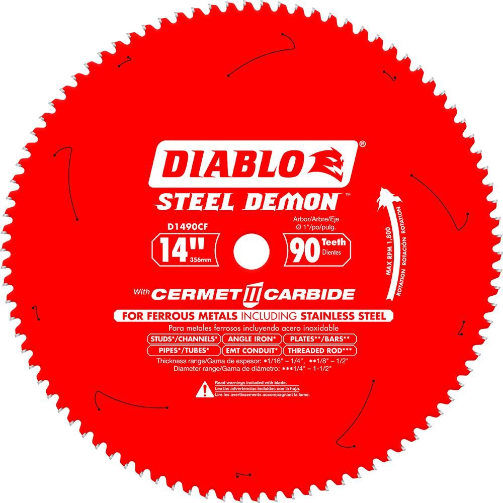 Diablo D1490CF - 14" x 90 Tooth Steel Demon Thin Metal Cutting Saw Blade DIABLO