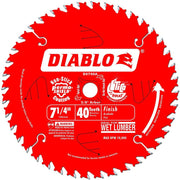 Freud Diablo 7-1/4'' 40T Fine Cut Blade - Wise Line Tools