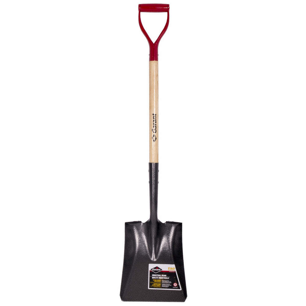 Garant Pro Square Point Shovel (Short Wood D Handle) - GHS2FDS