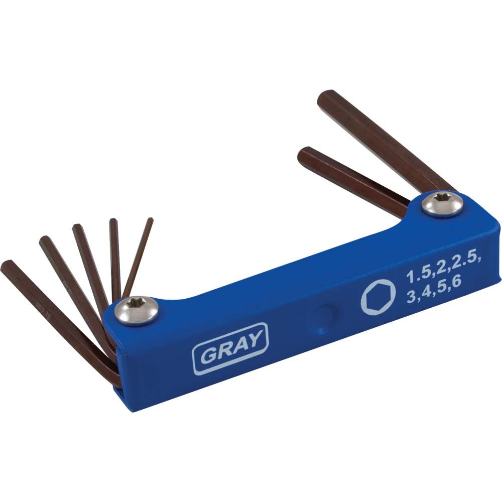 GRAY TOOLS GT-69937  -  HEX KEY SET S2 METRIC SHORT - Wise Line Tools