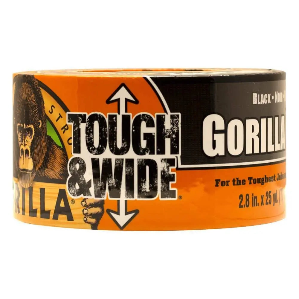 Gorilla 25 yds. Tough and Wide Black Tape - Wise Line Tools
