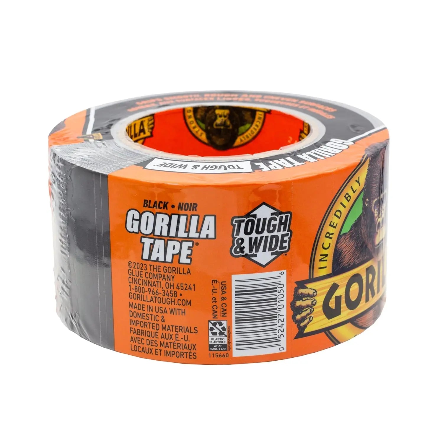 Gorilla 106425 - Tough and Wide Black Tape 25 yds. Gorilla