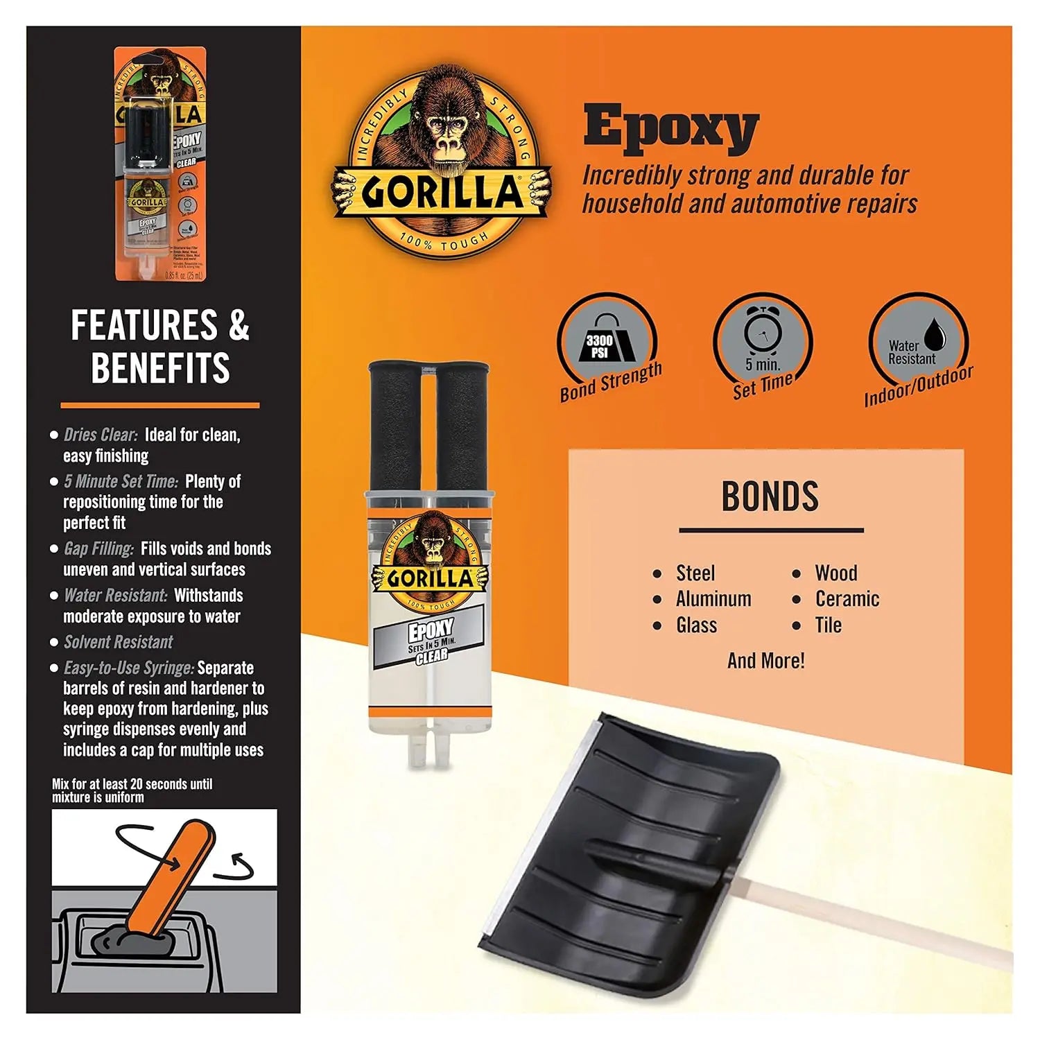 Gorilla 4200602 - Epoxy .85oz Gorilla