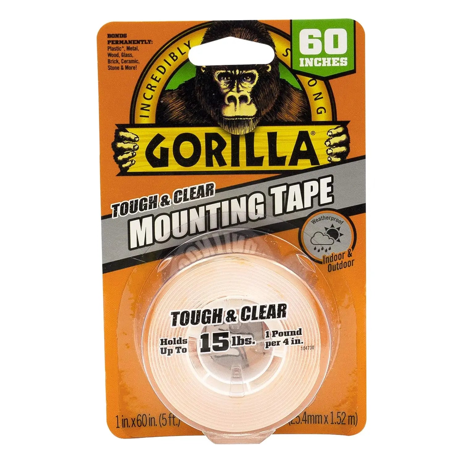 Gorilla 6065102 - Mounting Tape 15lb Gorilla