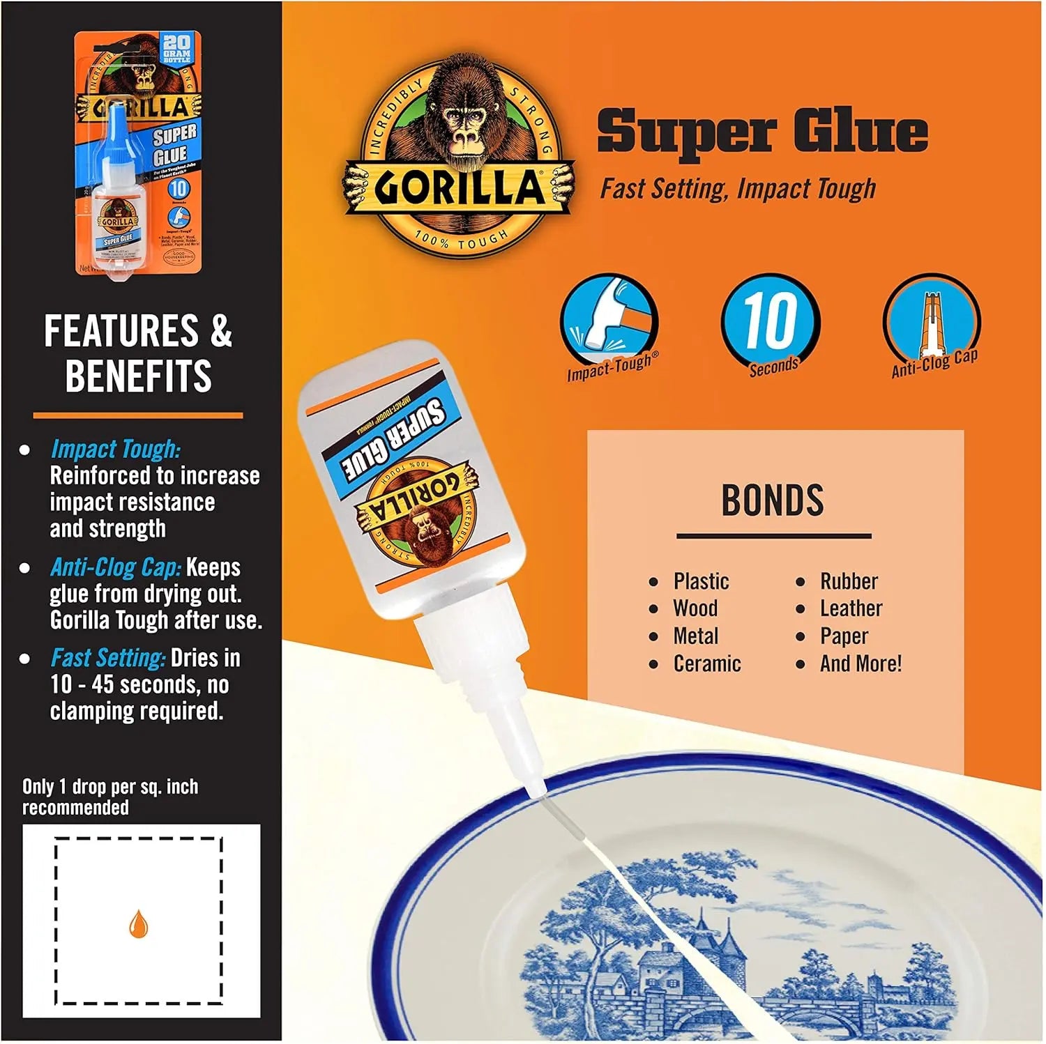 Gorilla 7805201 - Super Glue Adhesive Gorilla