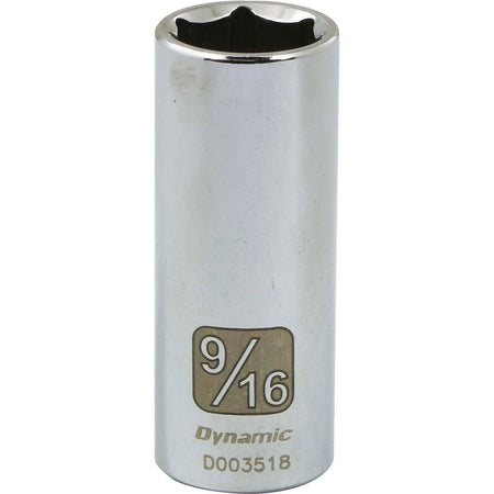 Gray GT-D003518  -  1/4" D 6 PT 9/16" DEEP CHR SKT - Wise Line Tools