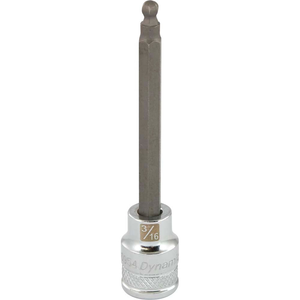 Gray GT-D006954  -  3/8" DRIVE BIT SOCKET HEX BALL NOSE 3/16" - Wise Line Tools