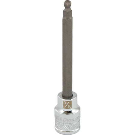 Gray GT-D006954  -  3/8" DRIVE BIT SOCKET HEX BALL NOSE 3/16" - Wise Line Tools