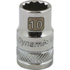 DYNAMIC GT-D009110 - 3/8" D - 12 POINT 10MM CHROME SOCKET