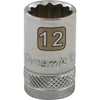 DYNAMIC GT-D009112 - 3/8" D - 12 POINT 12MM CHROME SOCKET