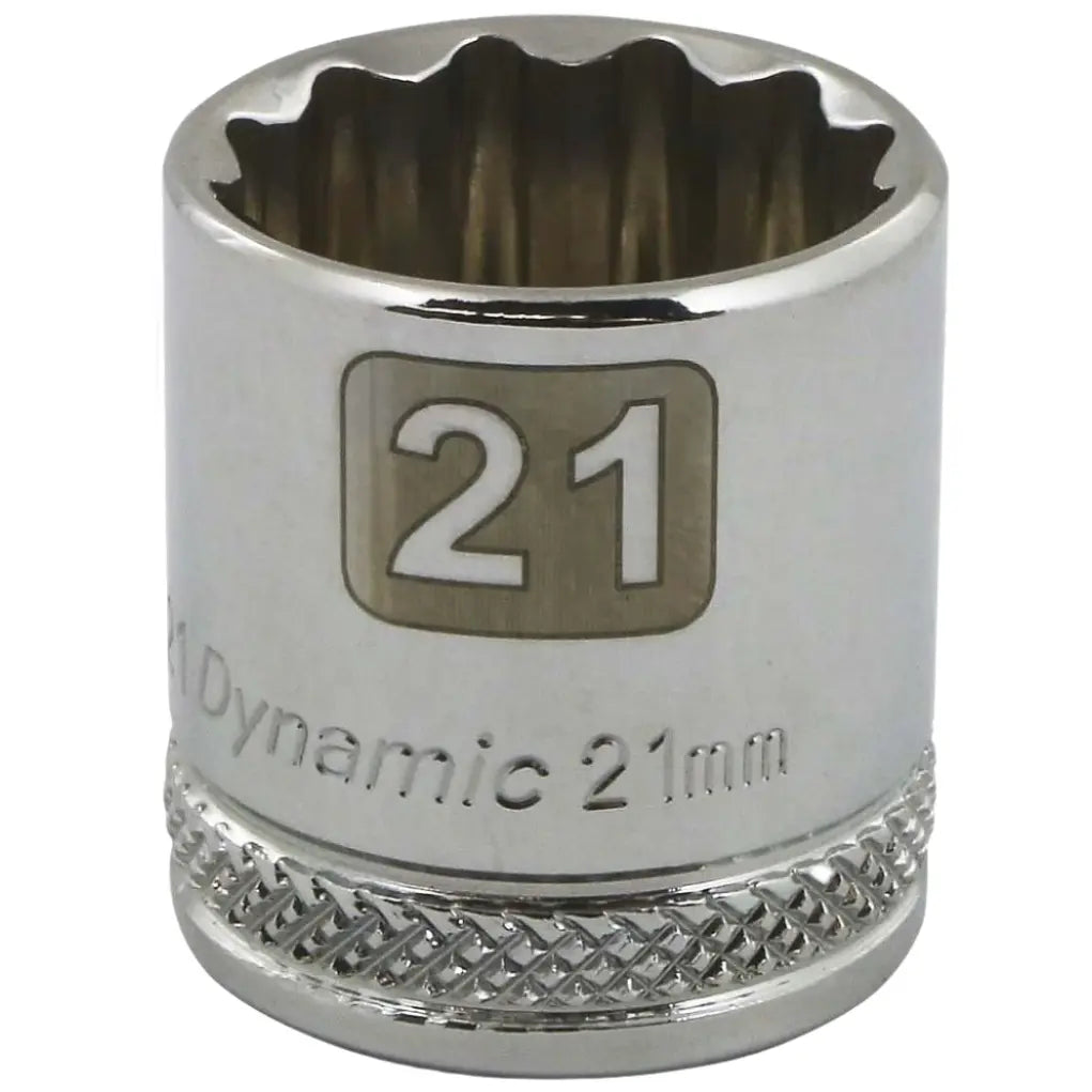Gray GT-D009121 - 3/8" D - 12PT 21MM CHROME SOCKET GRAY