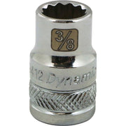 Gray GT-D009412 - 3/8" D - 3/8" 12POINT  CHROME SOCKET Gray