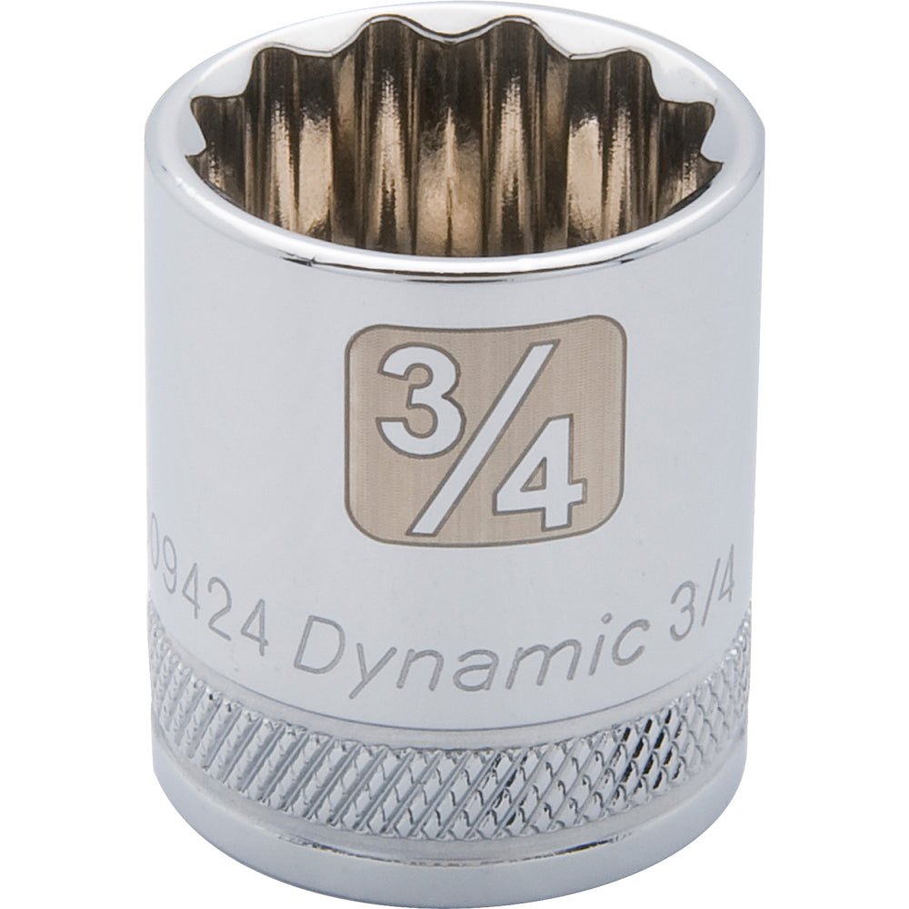 Gray GT-D009424  -  3/8" D 3/4" 12PT CHROME SOCKET - Wise Line Tools