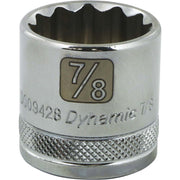 Gray GT-D009428  -  3/8" D 7/8'' 12PT CHROME SOCKET - Wise Line Tools