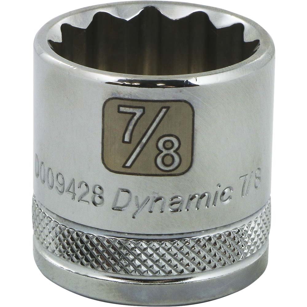 Gray GT-D009428  -  3/8" D 7/8'' 12PT CHROME SOCKET - Wise Line Tools