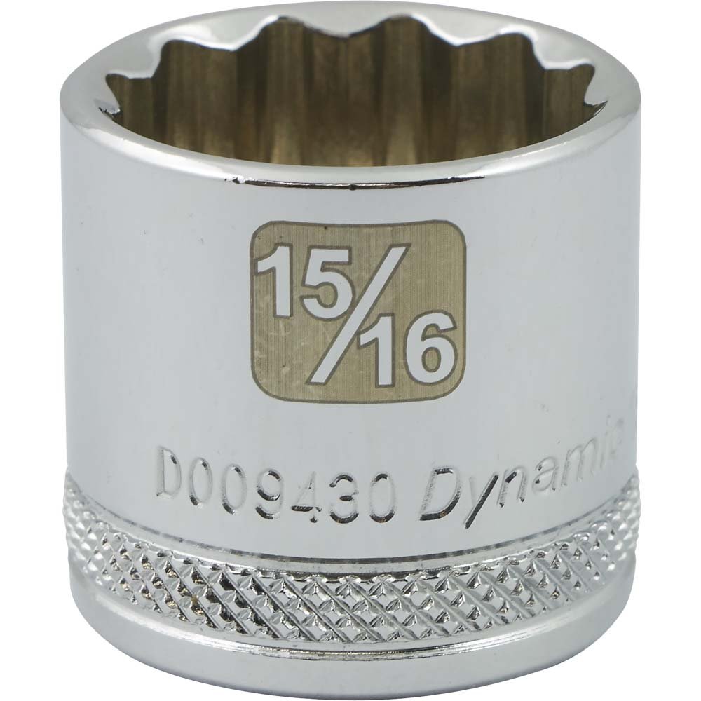 Gray GT-D009430 -  3/8" D 15/16'' 12PT CHROME SOCKET - Wise Line Tools