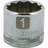 DYNAMIC GT-D009432 - 3/8" D - 1'' 12PT CHROME SOCKET
