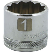 Gray GT-D009432 -  3/8" D1'' 12PT CHROME SOCKET - Wise Line Tools