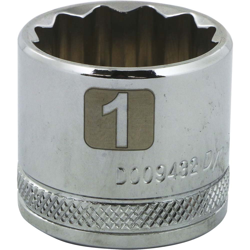 Gray GT-D009432 -  3/8" D1'' 12PT CHROME SOCKET - Wise Line Tools