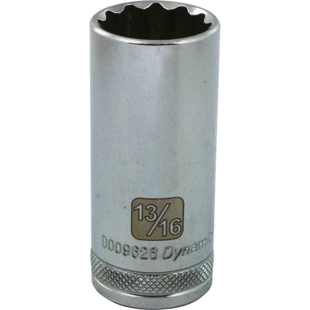 Gray GT-D009626 -3/8" D 12POINT 13/16" DEEP CHROME SOCKET - Wise Line Tools