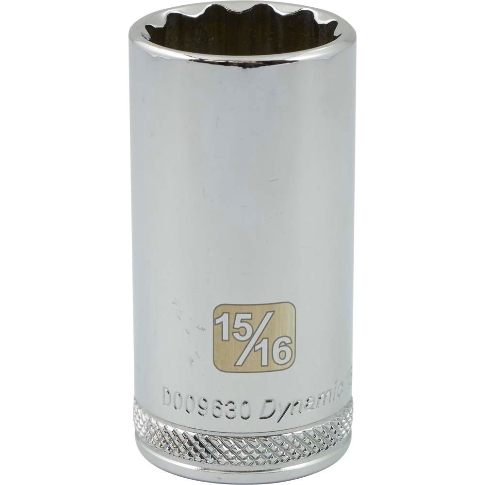 Gray GT-D009630 -3/8" D 12POINT 15/16''  DEEP CHROME SOCKET - Wise Line Tools