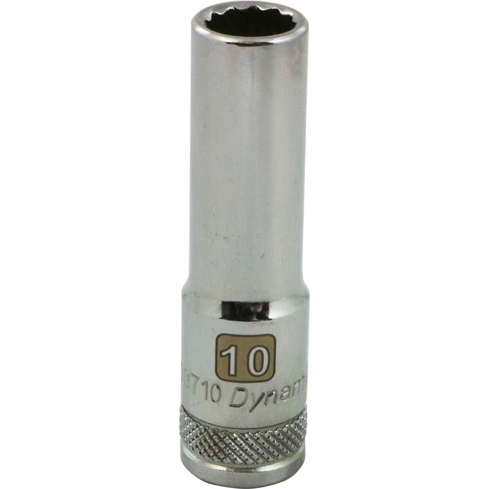 Gray GT-D009710 3/8" D 12POINT 10MM DEEP CHROME SOCKET - Wise Line Tools