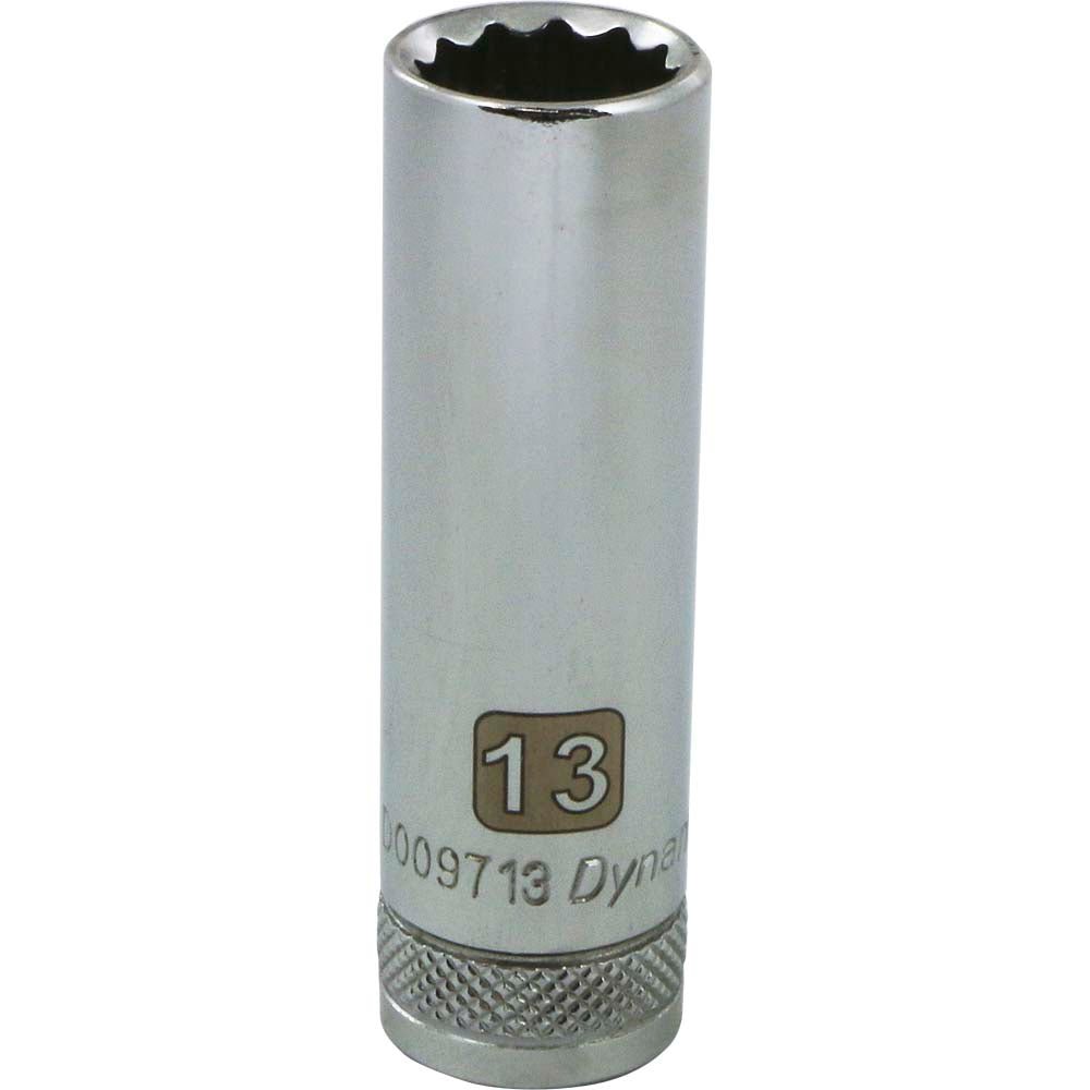 Gray GT-D009713 3/8" D 12POINT 13MM DEEP CHROME SOCKET - Wise Line Tools