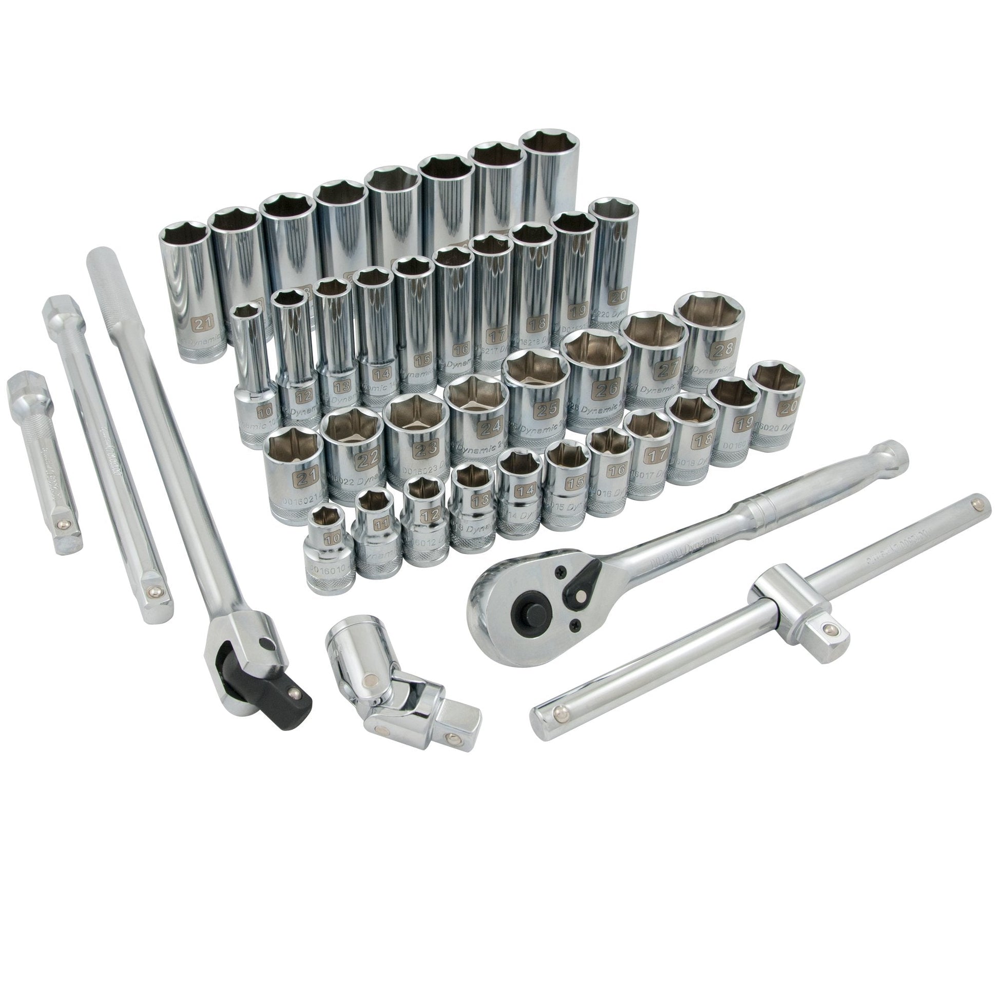 Gray GT-D018013  -  1/2" D 43 PC 6 PT STD/DEEP METRIC - Wise Line Tools